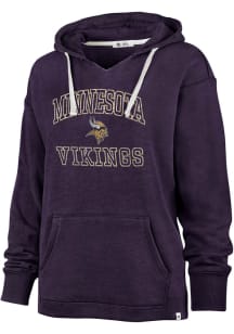 47 Minnesota Vikings Womens Purple Kennedy Hooded Sweatshirt