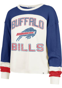 47 Buffalo Bills Womens White Gridiron Toni LS Tee