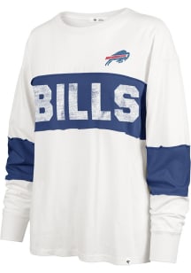 47 Buffalo Bills Womens White Clubhouse Taylor LS Tee