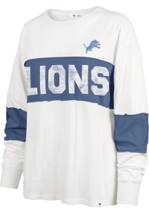 47 Detroit Lions Womens White Clubhouse Taylor LS Tee