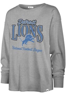 47 Detroit Lions Womens Grey Avalon LS Tee