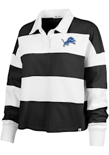 47 Detroit Lions Womens Black Clubhouse Rugby LS Tee