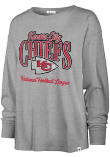 47 Kansas City Chiefs Womens Grey Avalon LS Tee