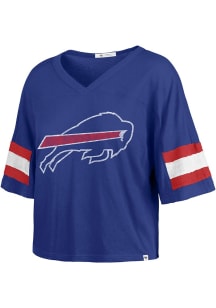 47 Buffalo Bills Womens Blue Gridiron Scout Short Sleeve T-Shirt