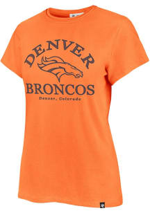 47 Denver Broncos Womens Orange Fresh Start Frankie Short Sleeve T-Shirt