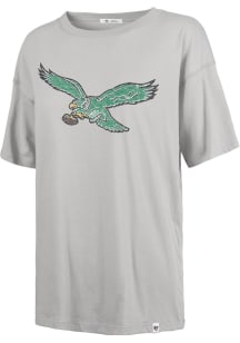 47 Philadelphia Eagles Womens Grey Premier Sadie Short Sleeve T-Shirt