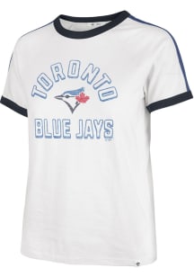47 Toronto Blue Jays Womens White Peyton Short Sleeve T-Shirt