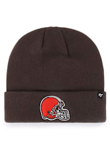 47 Cleveland Browns Brown Brain Freeze Cuff Mens Knit Hat