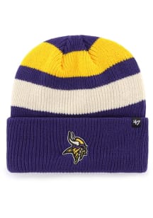 47 Minnesota Vikings Purple Clubhouse Jennings Cuff Mens Knit Hat