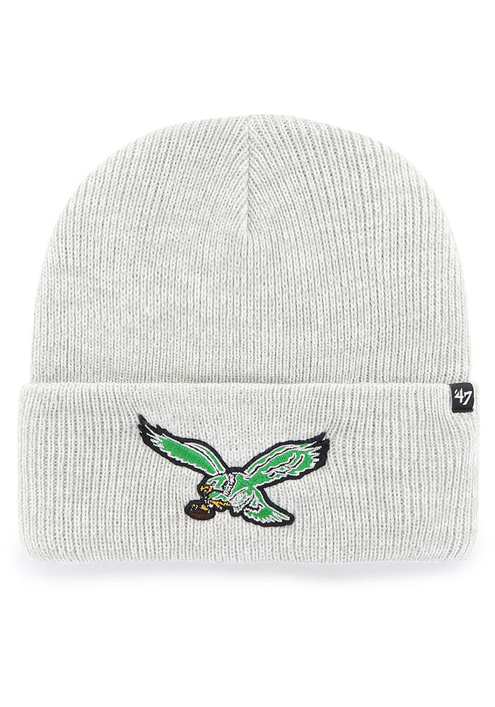 Philadelphia Eagles 47 GREY Brain Freeze Cuff Knit Hat - 48017193