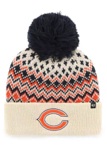 47 Chicago Bears Ivory Elsa Cuff Womens Knit Hat