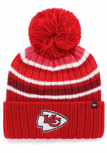 47 Kansas City Chiefs Red Radiant Stripe Cuff Womens Knit Hat