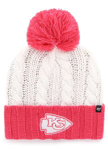 47 Kansas City Chiefs White Luminance Cuff Womens Knit Hat