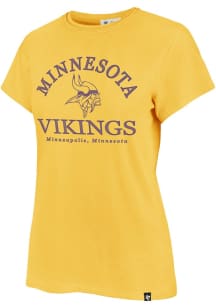 47 Minnesota Vikings Womens Gold Fresh Start Frankie Short Sleeve T-Shirt