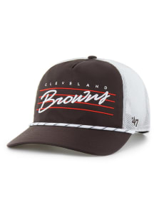 47 Cleveland Browns Downburst Mesh Hitch Adjustable Hat - Brown