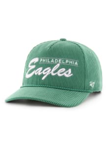 47 Philadelphia Eagles Double Header Corduroy Hitch Adjustable Hat - Kelly Green