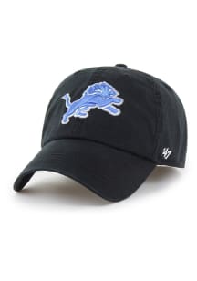 47 Detroit Lions Mens Black Classic Franchise Fitted Hat