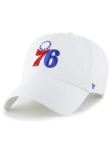 47 Philadelphia 76ers Clean Up Design Adjustable Hat - White