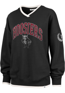 Womens Indiana Hoosiers Red 47 Clubhouse Eighties Crew Sweatshirt