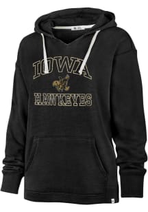 Womens Iowa Hawkeyes Black 47 Clarity Kennedy Hooded Sweatshirt