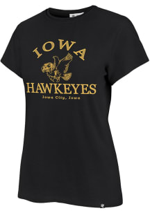 47 Iowa Hawkeyes Womens Black Fresh Start Frankie Short Sleeve T-Shirt