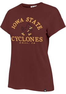 47 Iowa State Cyclones Womens Red Fresh Start Frankie Short Sleeve T-Shirt