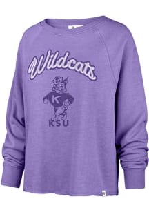 Womens K-State Wildcats Purple 47 Luminance Kennedy Crew Sweatshirt