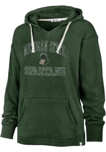 Womens Michigan State Spartans Green 47 Clarity Kennedy Hooded Sweatshirt