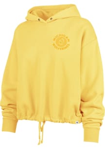 Womens Michigan Wolverines Yellow 47 Luminance Venice Hooded Sweatshirt