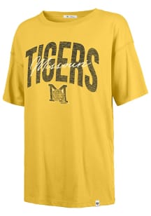 47 Missouri Tigers Womens Gold Muse Sadie Short Sleeve T-Shirt