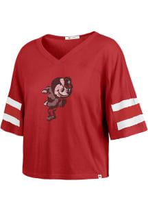 Ohio State Buckeyes Red 47 Premier Scout Short Sleeve T-Shirt