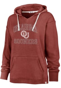 47 Oklahoma Sooners Womens Crimson Clarity Kennedy Hooded Sweatshirt