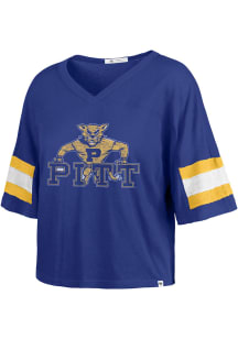 47 Pitt Panthers Womens Blue Premier Scout Short Sleeve T-Shirt