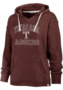 47 Texas A&amp;M Aggies Womens Maroon Clarity Kennedy Hooded Sweatshirt