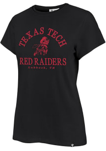 47 Texas Tech Red Raiders Womens Black Fresh Start Frankie Short Sleeve T-Shirt