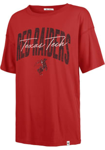 47 Texas Tech Red Raiders Womens Red Muse Sadie Short Sleeve T-Shirt