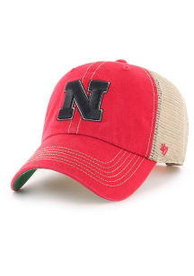 47 Red Nebraska Cornhuskers Trawler Clean Up Adjustable Hat
