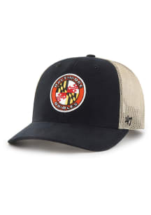 47 Baltimore Orioles Flag Logo Haven Trucker Adjustable Hat - Black