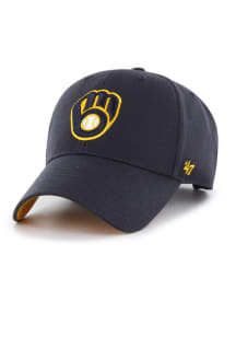 47 Milwaukee Brewers MLB City Connect Double MVP Adjustable Hat - Navy Blue