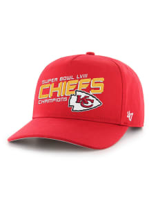 47 Kansas City Chiefs Super Bowl LVIII Champions hitch Adjustable Hat - Red