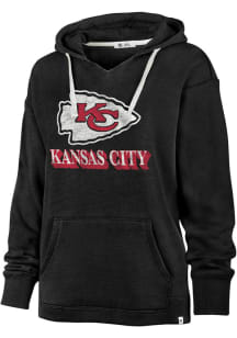 47 Kansas City Chiefs Womens Black Kennedy Hooded Sweatshirt