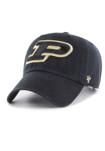 Purdue Boilermakers 47 Clean Up Youth Adjustable Hat - Black