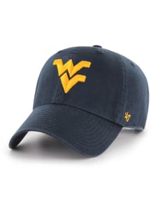 47 West Virginia Mountaineers Navy Blue Clean Up Youth Adjustable Hat