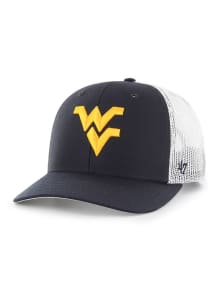 47 West Virginia Mountaineers Navy Blue Trucker Youth Adjustable Hat