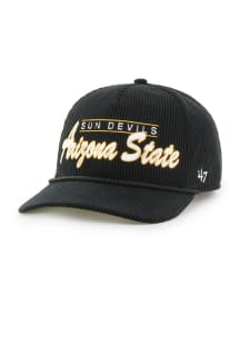 47 Arizona State Sun Devils Double Header Corduroy Hitch Adjustable Hat - Black