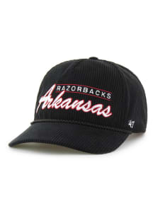 47 Arkansas Razorbacks Double Header Corduroy Hitch Adjustable Hat - Black