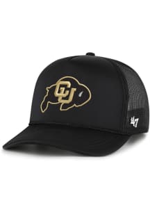 47 Colorado Buffaloes Foam Front Mesh Trucker Adjustable Hat - Black