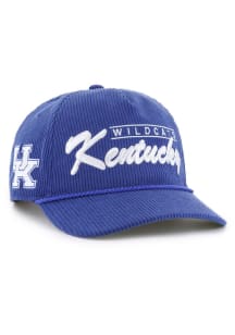 47 Kentucky Wildcats Double Header Corduroy Hitch Adjustable Hat - Blue