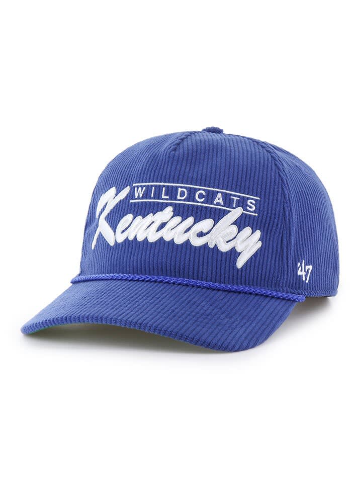 47 Kentucky Wildcats Double Header Corduroy Hitch Adjustable Hat - Blue