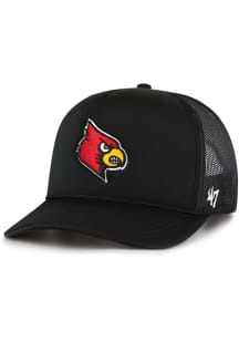 47 Louisville Cardinals Foam Front Mesh Trucker Adjustable Hat - Black